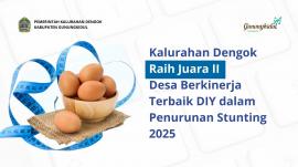 Kalurahan Dengok Raih Juara II Desa Berkinerja Terbaik DIY dalam Penurunan Stunting 2025
